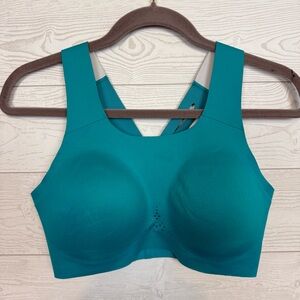 Brooks Run Sports Bra Dare Crossback 2.0 Teal NWT Size 34DD/E